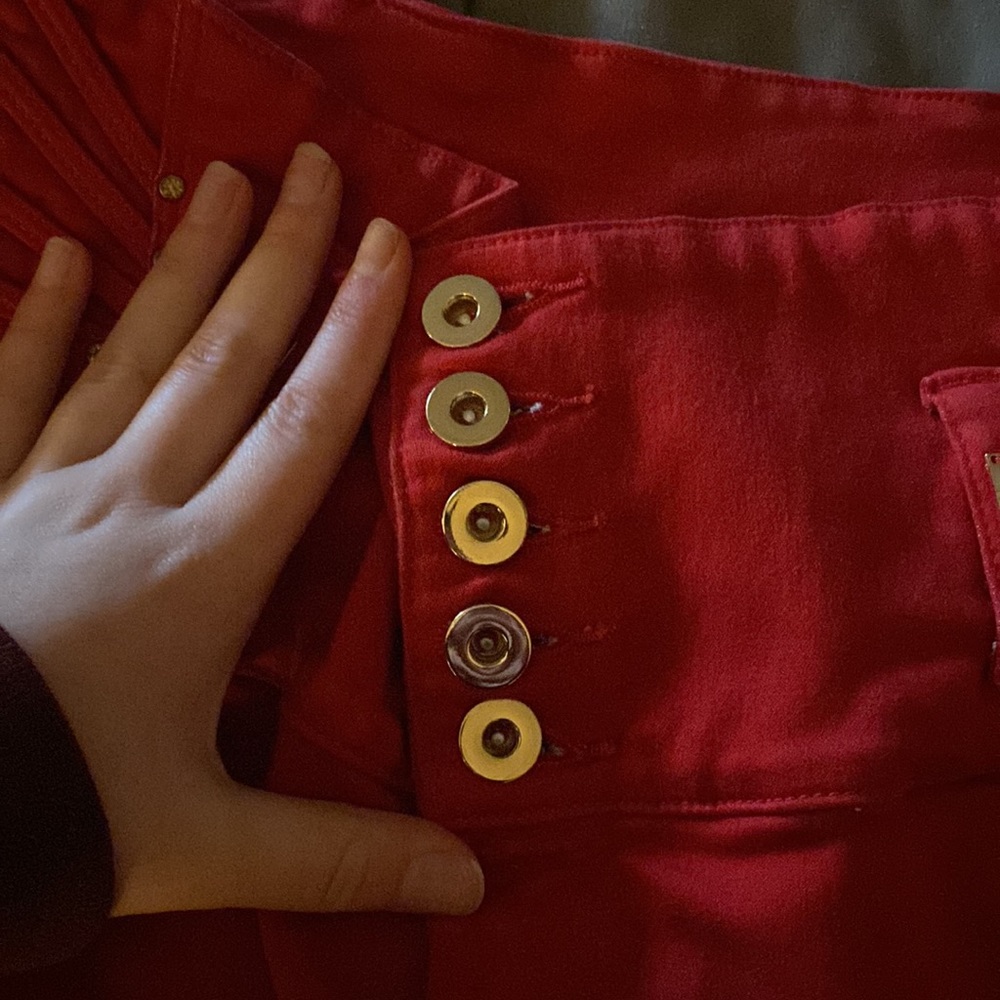 Women’s Lowell red jeans size 14 - Picture 2 of 9